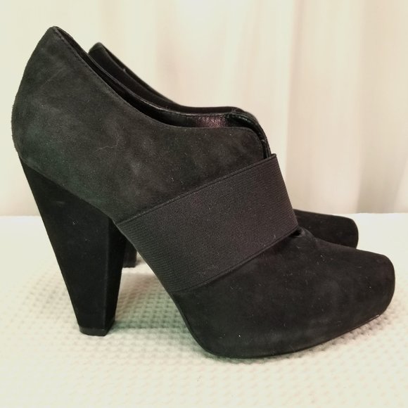 Jessica Simpson Women's Ankle Booties High Chunky Heel Black Size 8 - Picture 1 of 7